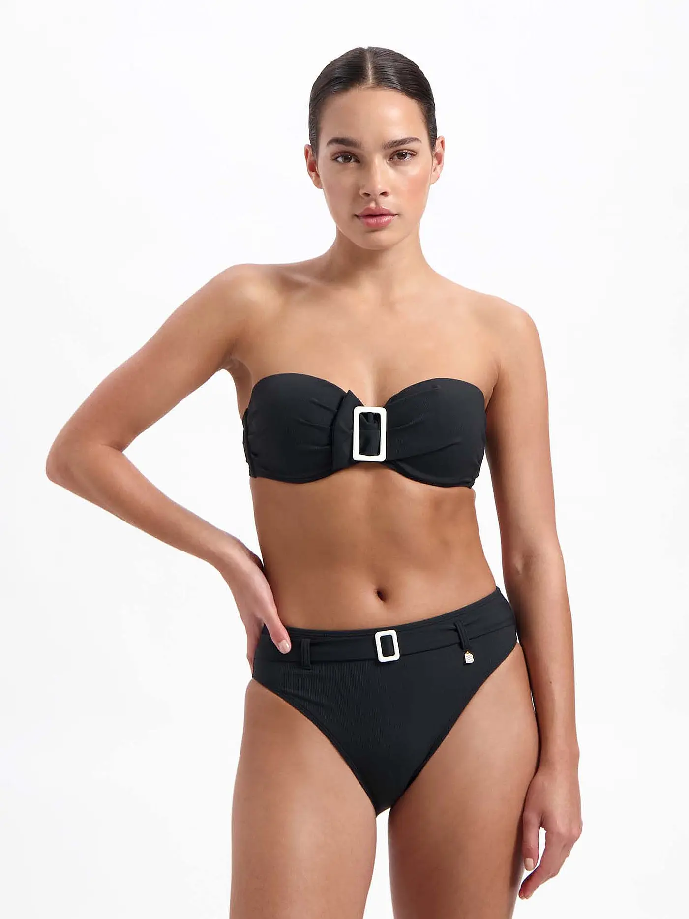 BEACHLIFE | Damen Bikinioberteil Vanilla And Black | 